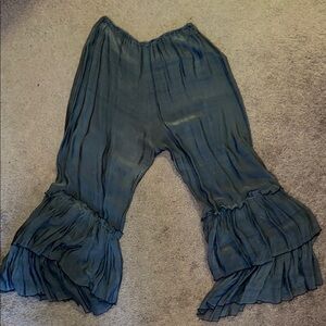 Gypsy Moon Silk Flowy Ruffle Pants Bloomers